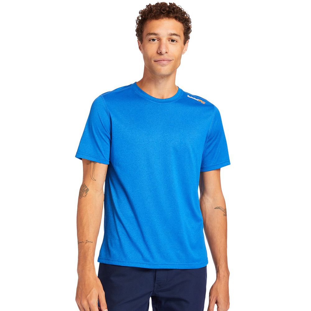 Camisetas Masculino - Timberland Pro® Wicking Good Sport Work - JNVXC9247 - Azuis